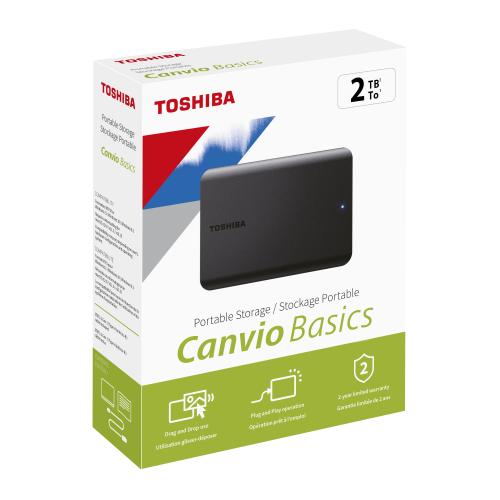 2TB Canvio Basics 2.5\" USB3.2 TOSHIBA HDTB520EK3AA (USB2.0 Uyumlu)