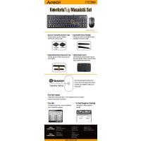 A4 TECH KR-9276 Q USB STANDART KLAVYE+OPTİK MOUSE