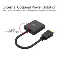 UNITEK HDMI TO VGA DÖNÜŞTÜRÜCÜ SES DESTEKLİ 1080P&60Hz (Y-6333)
