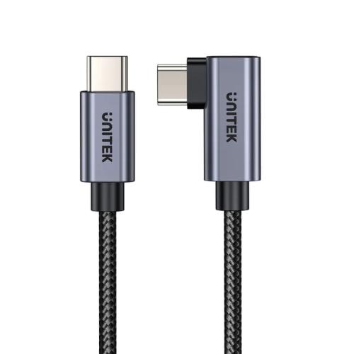 UNITEK TYPE-C HIZLI ŞARJ KABLOSU 90 DERECE 3 METRE 100W (C14123BK-3M)