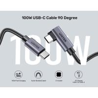 UNITEK TYPE-C HIZLI ŞARJ KABLOSU 90 DERECE 3 METRE 100W (C14123BK-3M)