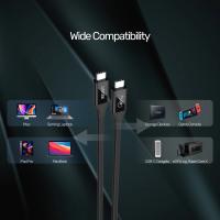 UNITEK USB4 THUNDERBOLT KABLO 0.8MT 40GBPS, 8K&60Hz,100W (C14100BK-0.8M)