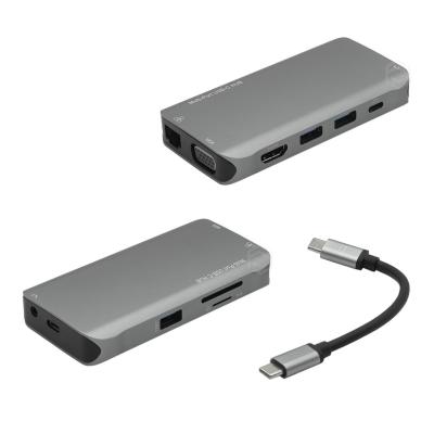 FRISBY FA-7652TC TYPE-C TO HDMI4K+USB 3.0+10 HUB